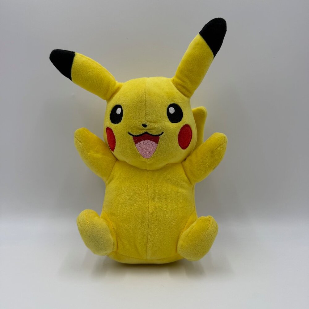 Pokémon WCT PIKACHU Plush Stuffed Animal Toy Doll Wicked Cool Toys 10" Yellow
